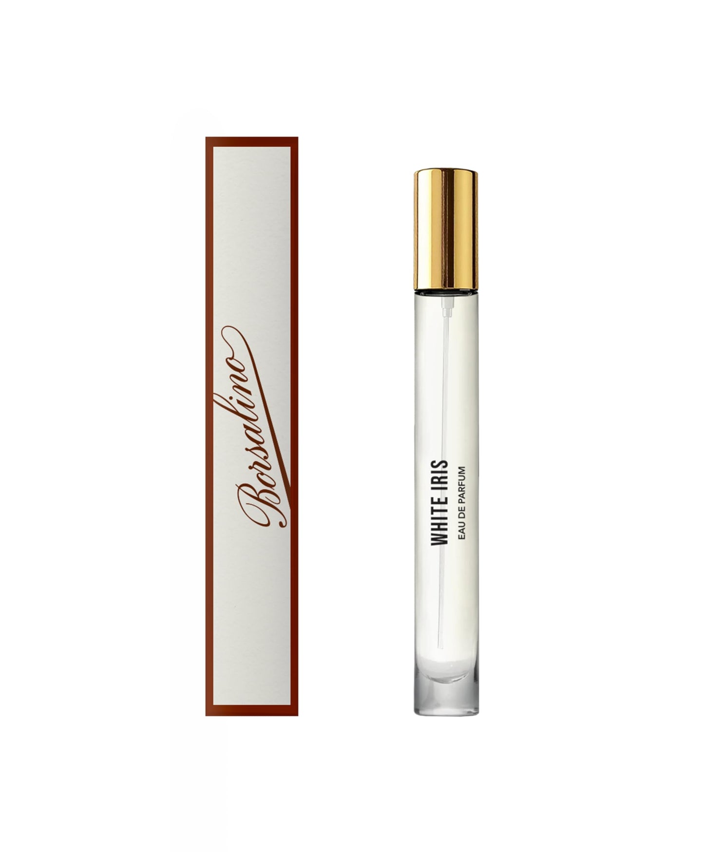 Borsalino White Iris Eau de Parfum – Long Lasting Fruity & Floral Travel Size Perfume for Women with Orange Blossom, Jasmine & Almond – Luxurious Gourmand Scent