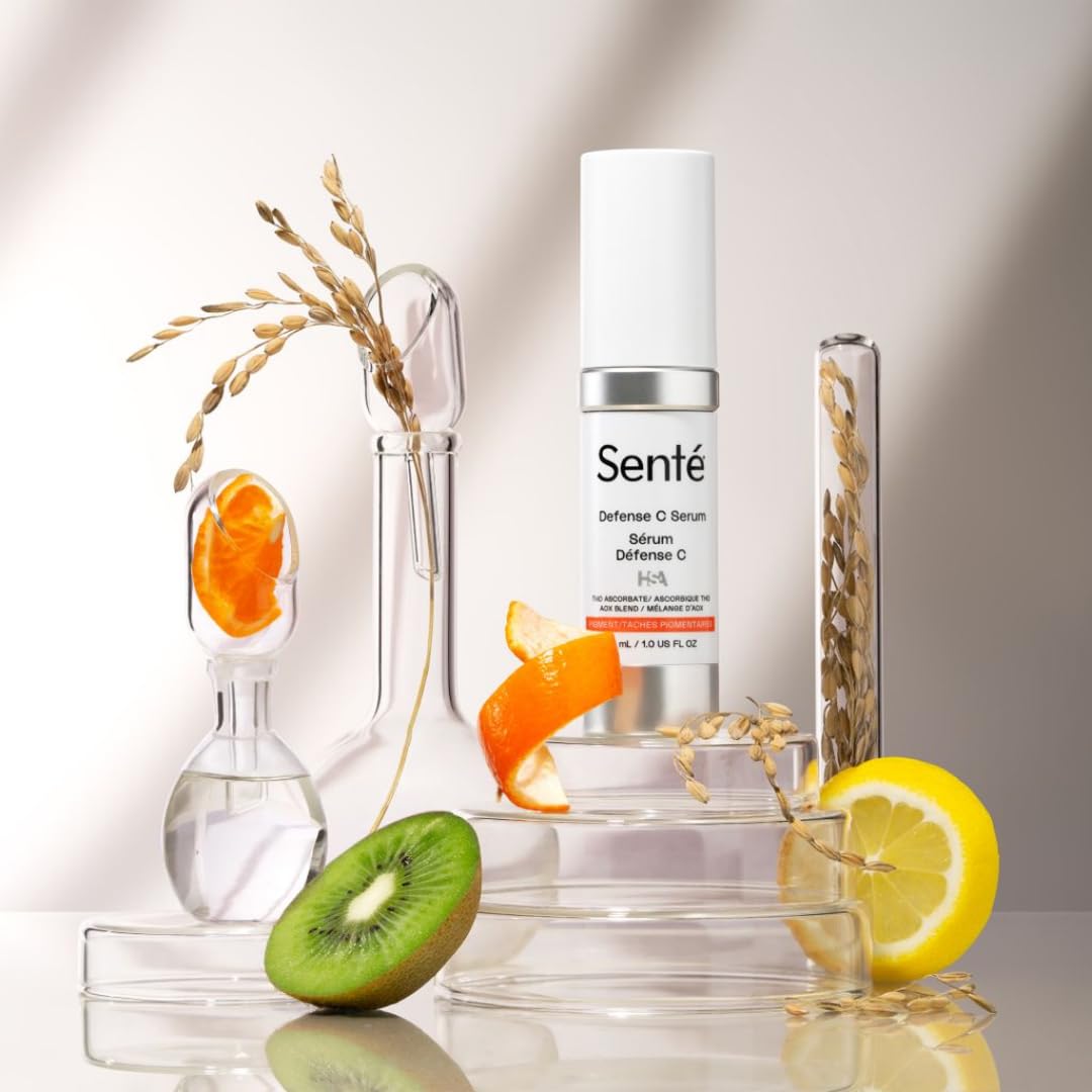 Senté Defense C Serum | Vitamin C Serum for Sensitive Skin | Helps Improve Tone, Texture & Radiance | Antioxidant-Rich Formula | 1 Fl Oz