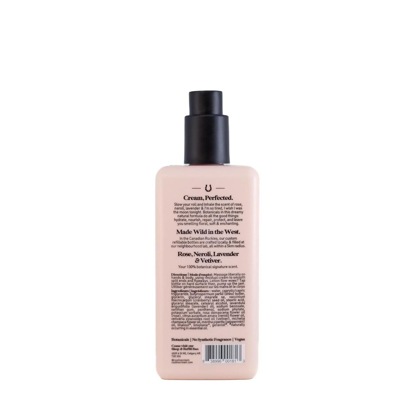 Moon Sisters Natural Body Cream - 350ml Rose, Neroli & Lavender | Vegan, Botanicals, No Synthetic Fragrance
