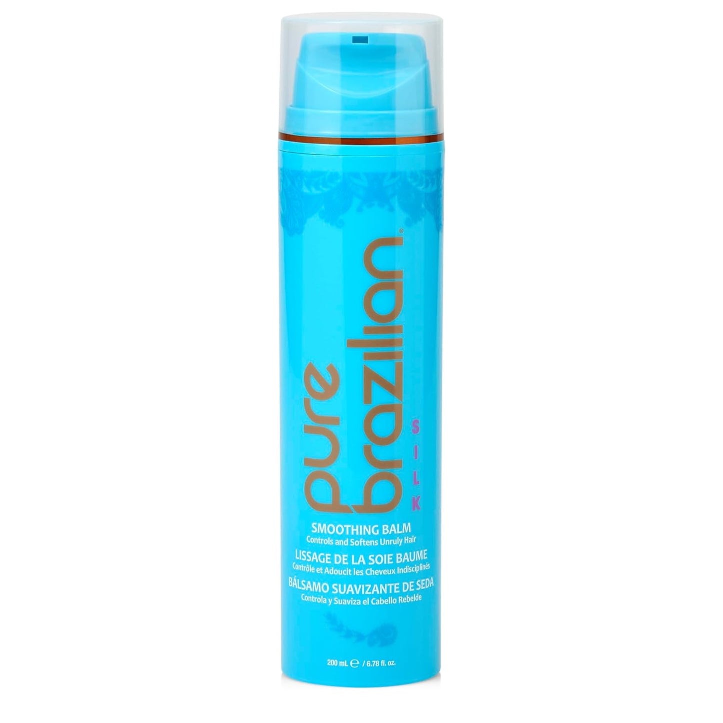 Pure Brazilian Silk Smoothing Balm - Anti-Frizz Keratin Treatment | Nourishing Coconut Oil, 6.78 Oz
