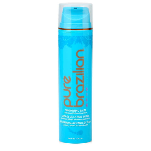 Pure Brazilian Silk Smoothing Balm - Anti-Frizz Keratin Treatment | Nourishing Coconut Oil, 6.78 Oz