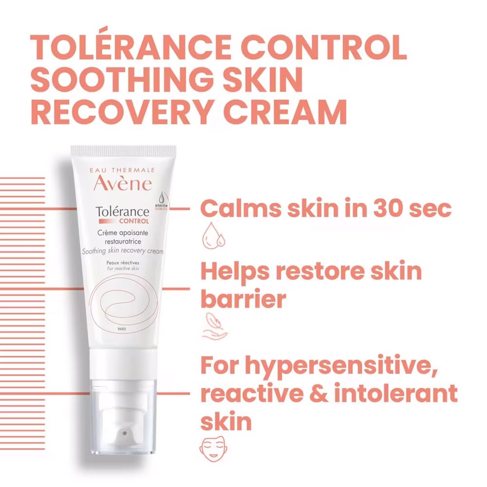 Avène Soothing Skin Recovery Cream - Gentle Relief for Sensitive Skin | 1.35 oz