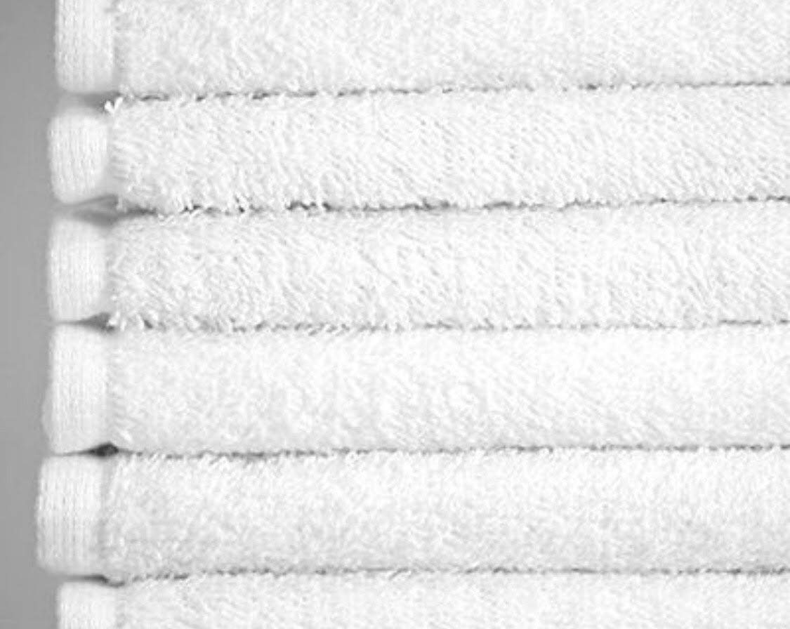 Washcloths 24 Pack 100% Cotton 12 x 12 Inches (White) Durable, Lightweight, Bath Rags, Wash Rag, Commercial Grade and Ultra Absorbent Cleaning Towels