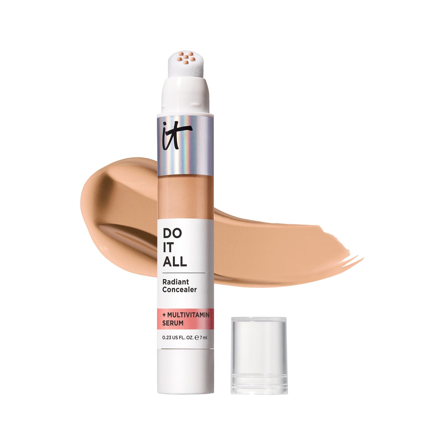 IT Cosmetics Do It All Radiant Concealer ­­– Makeup Concealer – Hydrate & Brighten – Creaseless Medium Coverage & Radiant Finish ­­– Niacinamide & Hyaluronic Acid - Light Medium Neutral, 0.2 Fl Oz