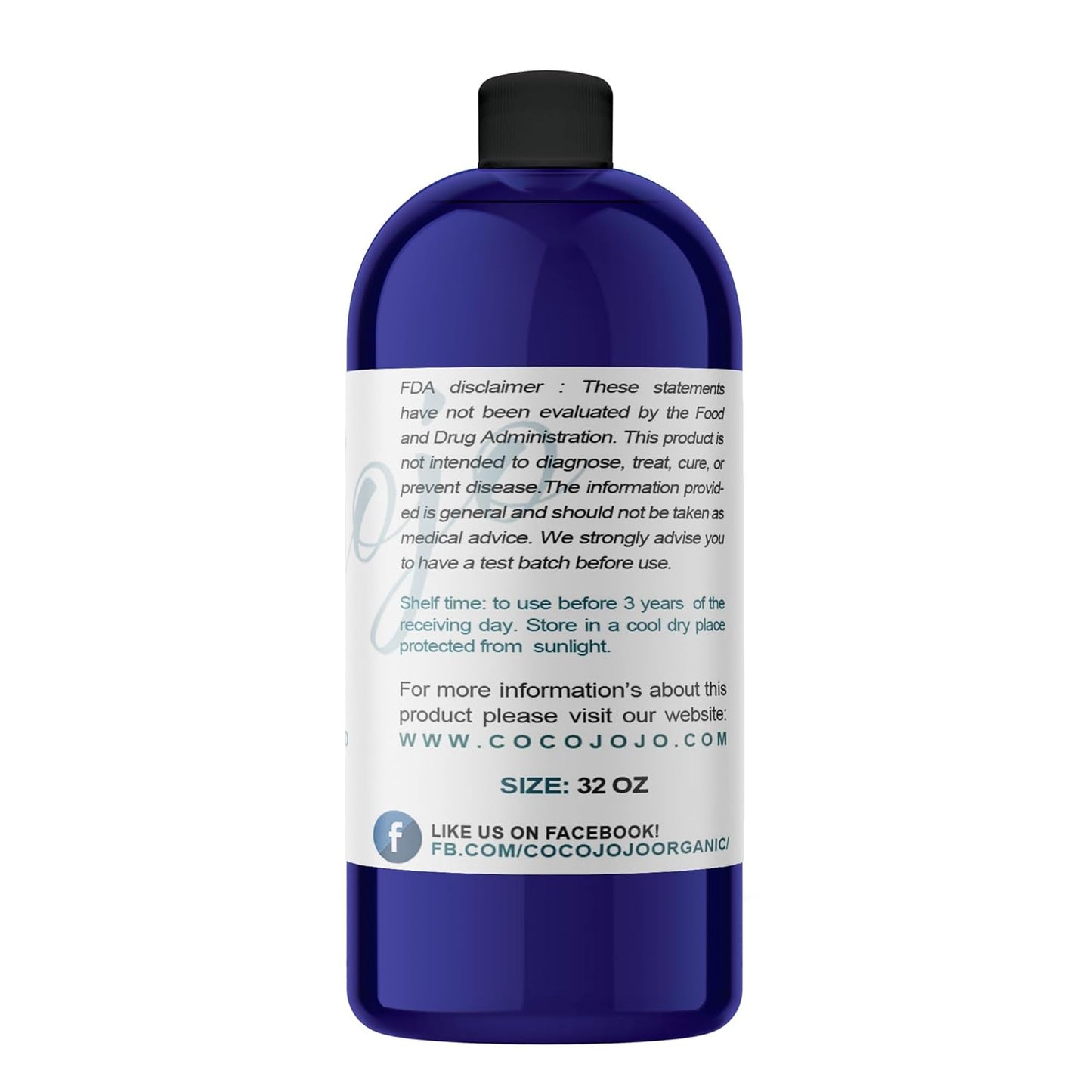 Castor Oil - Cold Pressed Unrefined Hexane-Free Moisturizer for Hair, Skin & Nails | 32 Oz