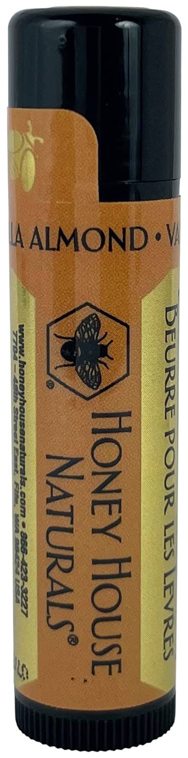 Honey House Naturals Lip Butter Gift Set – Rich & Anti-Aging – All Natural Ultra Moisturizing Lip Butter Infused with Essential Oils - 5 Piece Set - Made in the USA