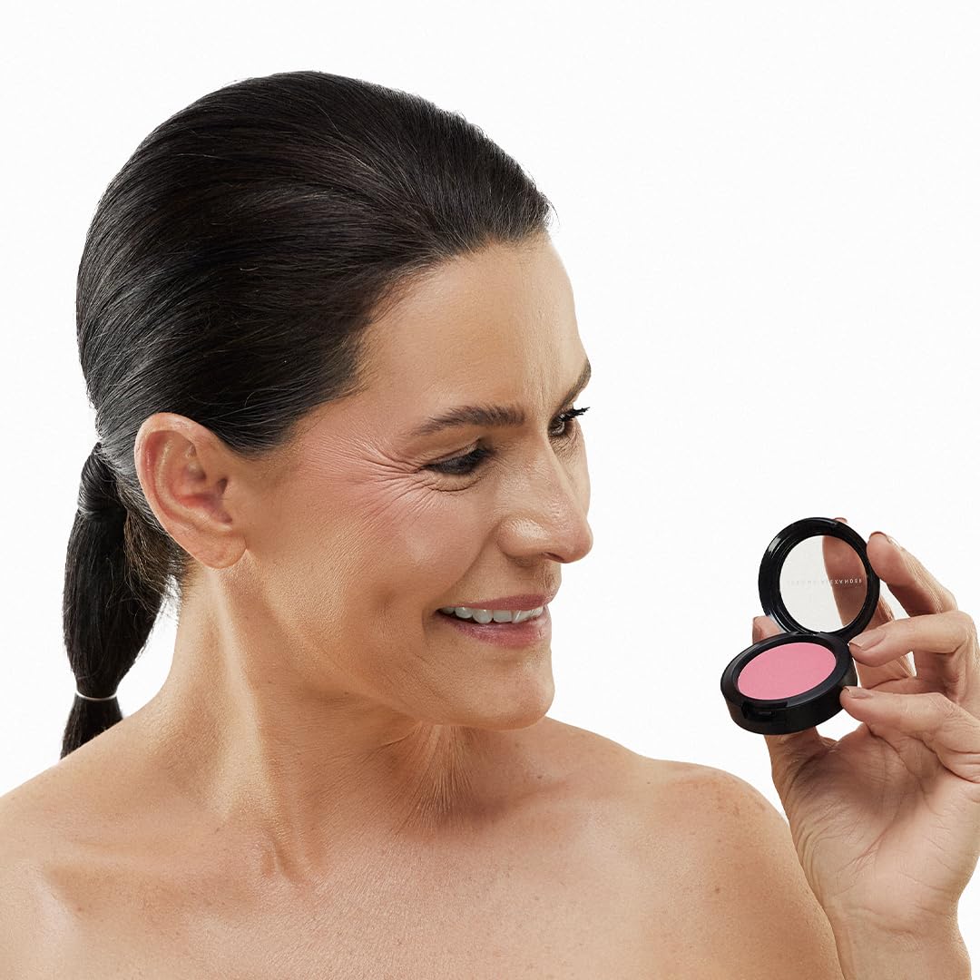 Jerome Alexander Blush ‘n’ Kiss Cream Blush for Cheeks & Lips | Creamy, Lightweight, Buildable Coverage | Balm Face Makeup | Tint Vermillion