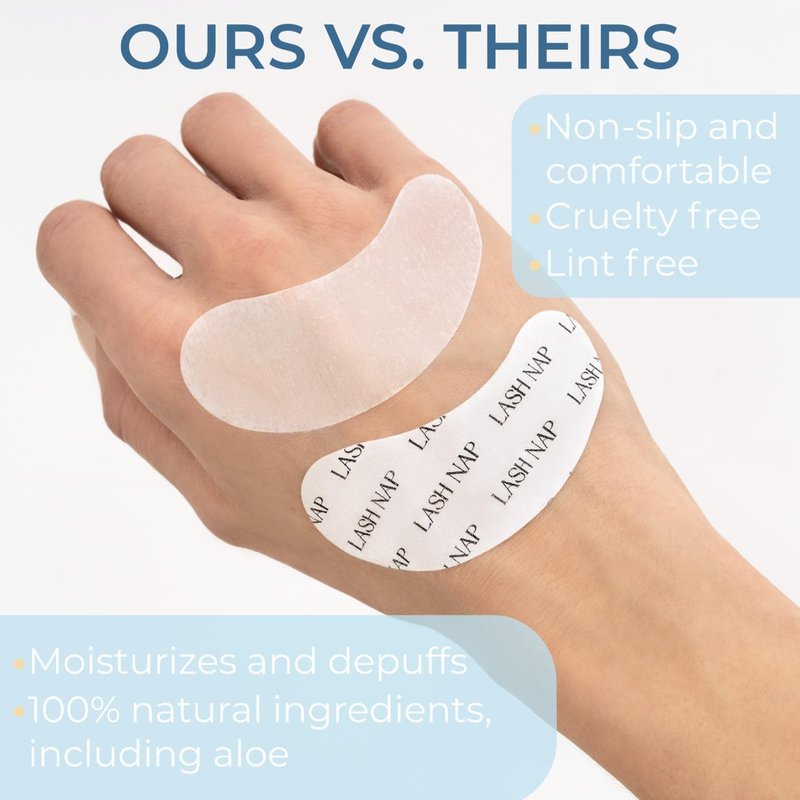 OPULEX 50 Pairs Under Eye Gel Pads for Lash Extensions, Lash Lifts, Aloe Vera Hydrogel Eye Patch (lash nap)