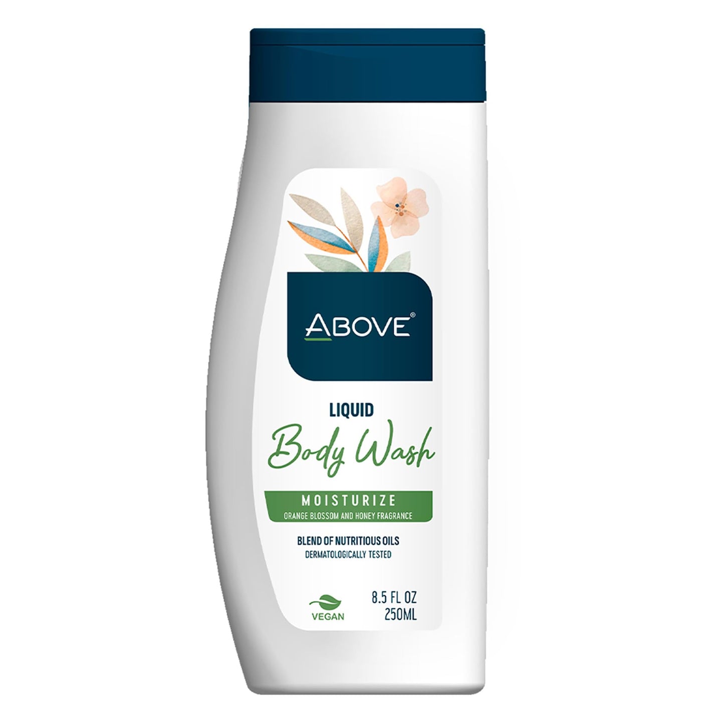 ABOVE Liquid Body Wash Moisturizer, 8.5 oz - Delicate Deep cleansing Skin Care with Creamy Foam - All Natural Body Wash - Suitable for All Skin Types