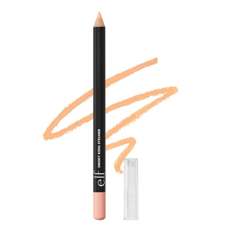 e.l.f. Smoky Kohl Eyeliner - Long-Lasting, Bold Eye Pencil | Vegan & Cruelty-Free, Beige Flag