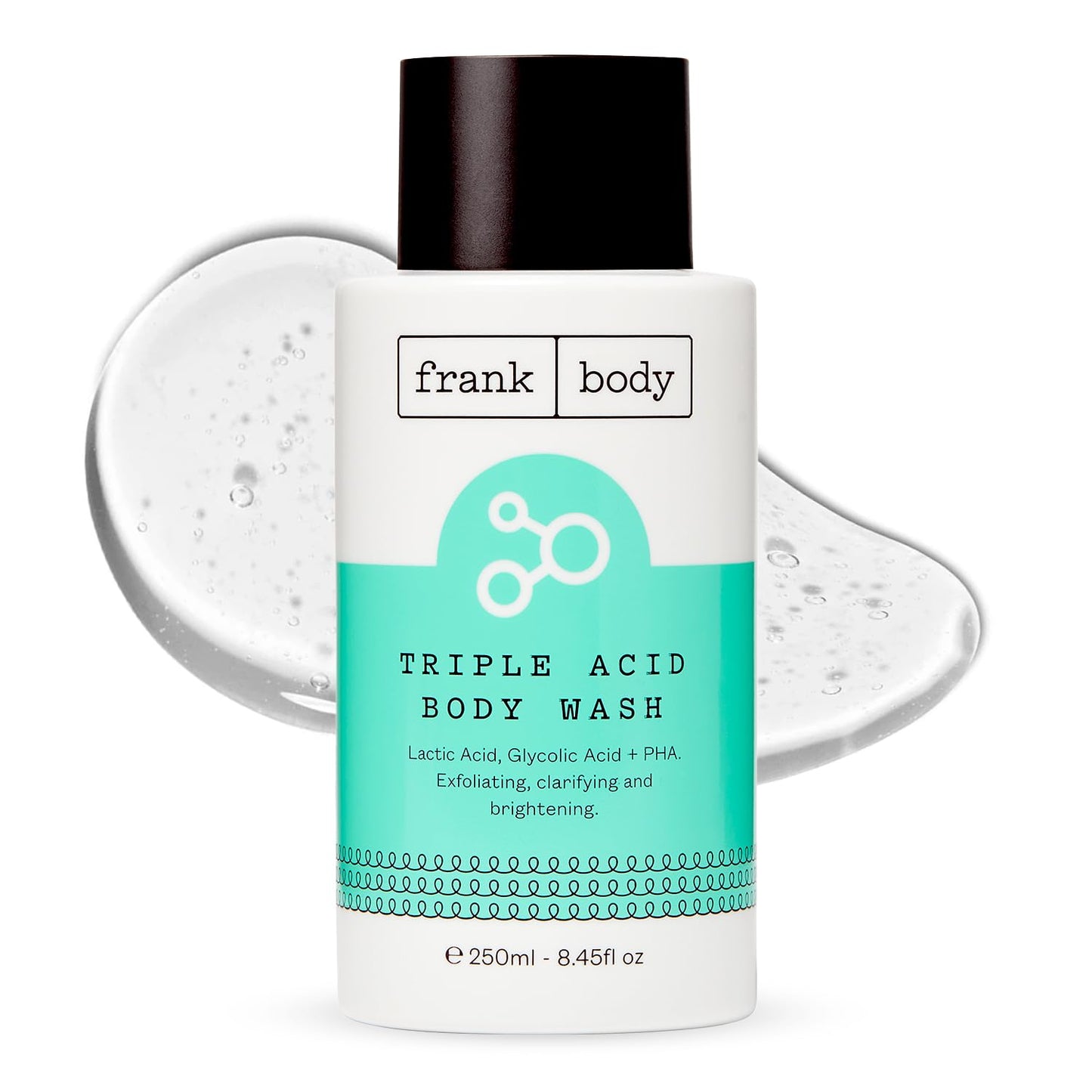 Triple Acid Body Wash - Exfoliating Cleanser for Body Acne & KP Bumps | Vegan Rosemary Spa Scent | 250ml/8.45 fl oz