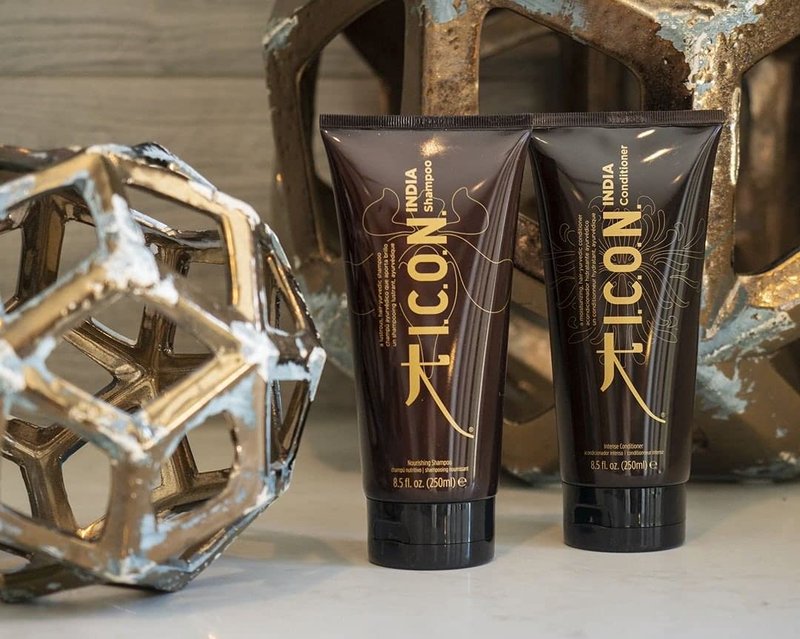 I.C.O.N. India Shampoo, Moisturizing & Revitalizing Shampoo for All Hair Types, Enhances Volume, Adds Softness and Shine, Professional Salon Quality Product, 8.5 oz