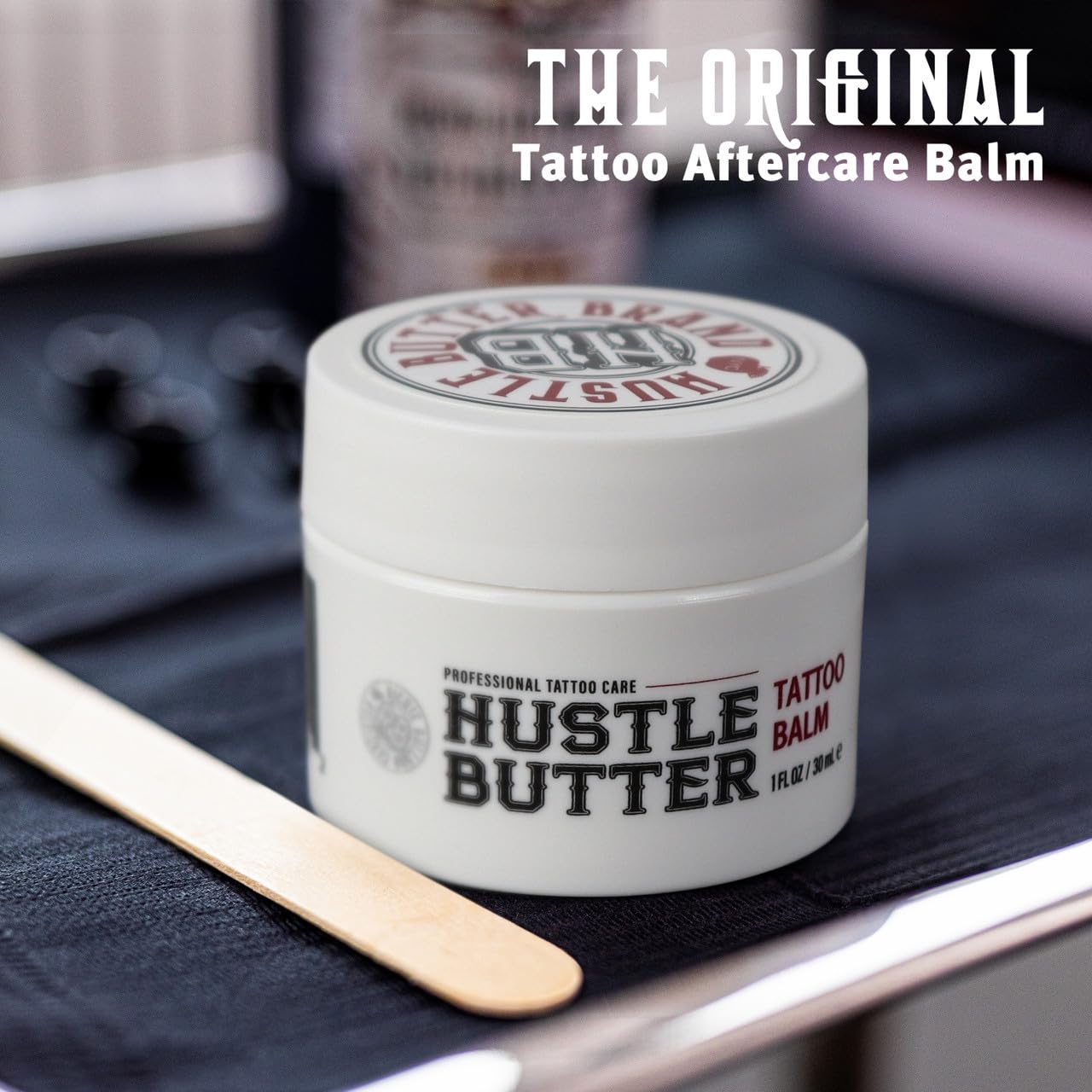 Tattoo Butter - Hustle Butter Deluxe for Pre, During, & Post Tattoo Care - 100% Vegan | 1 oz