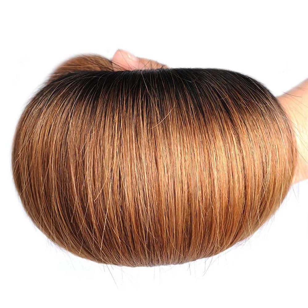 Brown Bundles Human Hair Ombre Straight Human Hair Bundles 1B30 Bundle 8 10 12 Inch Soft And Healthy Ombre Dark Brown Bundle Brazilian Virgin Remy Hair Extensions 300G