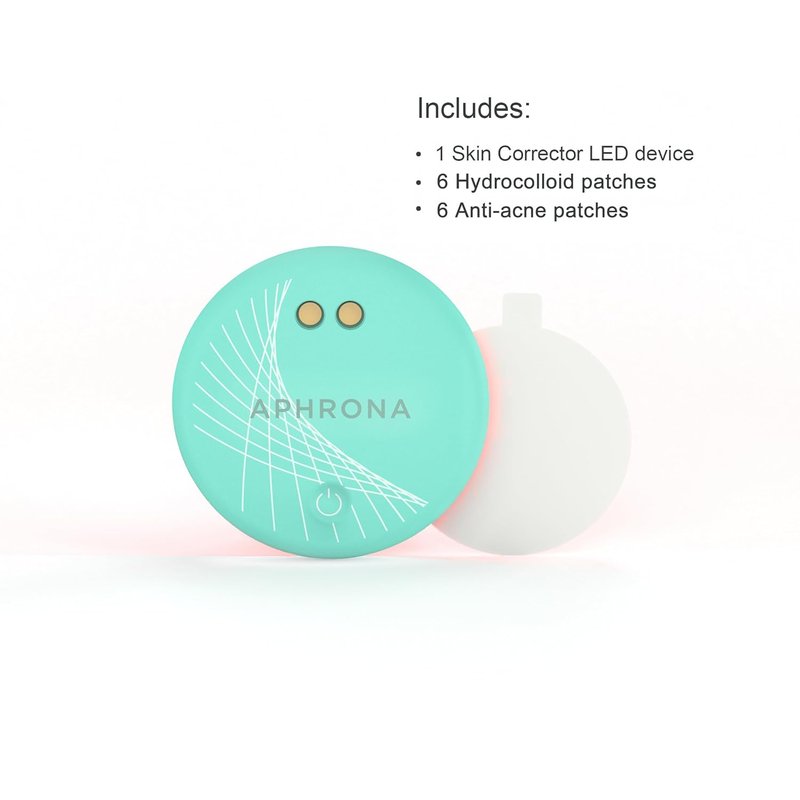 LED Skin Light Therapy Mini Face Patch - Rechargeable Red & Blue Hydrocolloid Eye Treatment