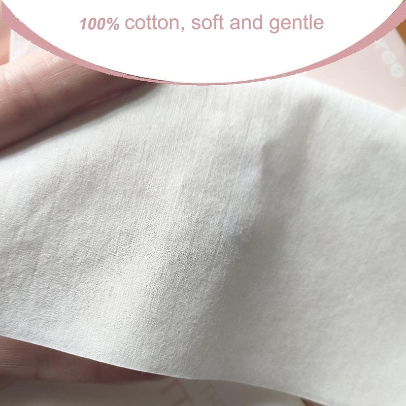 Extra Thick Cotton Face Drying Towels - Unscented Disposable Makeup Remover Wipes | 3-Pack for Men, Women, Kids