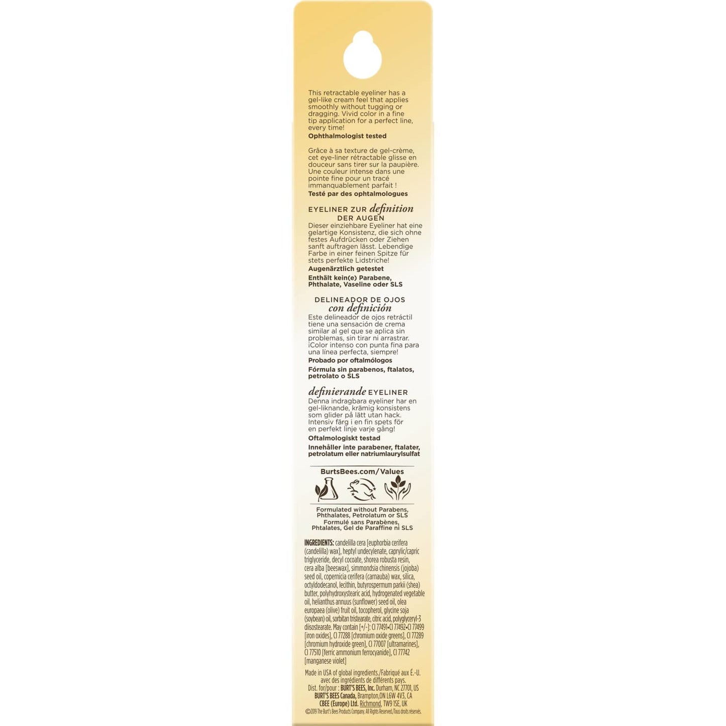 Burt's Bees 100% Natural Origin Defining Eyeliner, Brown Quartz, Satin Finish - 0.005 Ounce