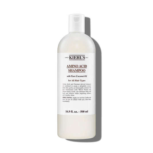 Kiehl's Amino Acid Shampoo, with Amino Acids and Coconut Oil to Clarify and Cleanse, Helps Strengthen Hair, Prevent Breakage, Suitable for All Hair Types, Paraben-Free - 16.9 fl oz