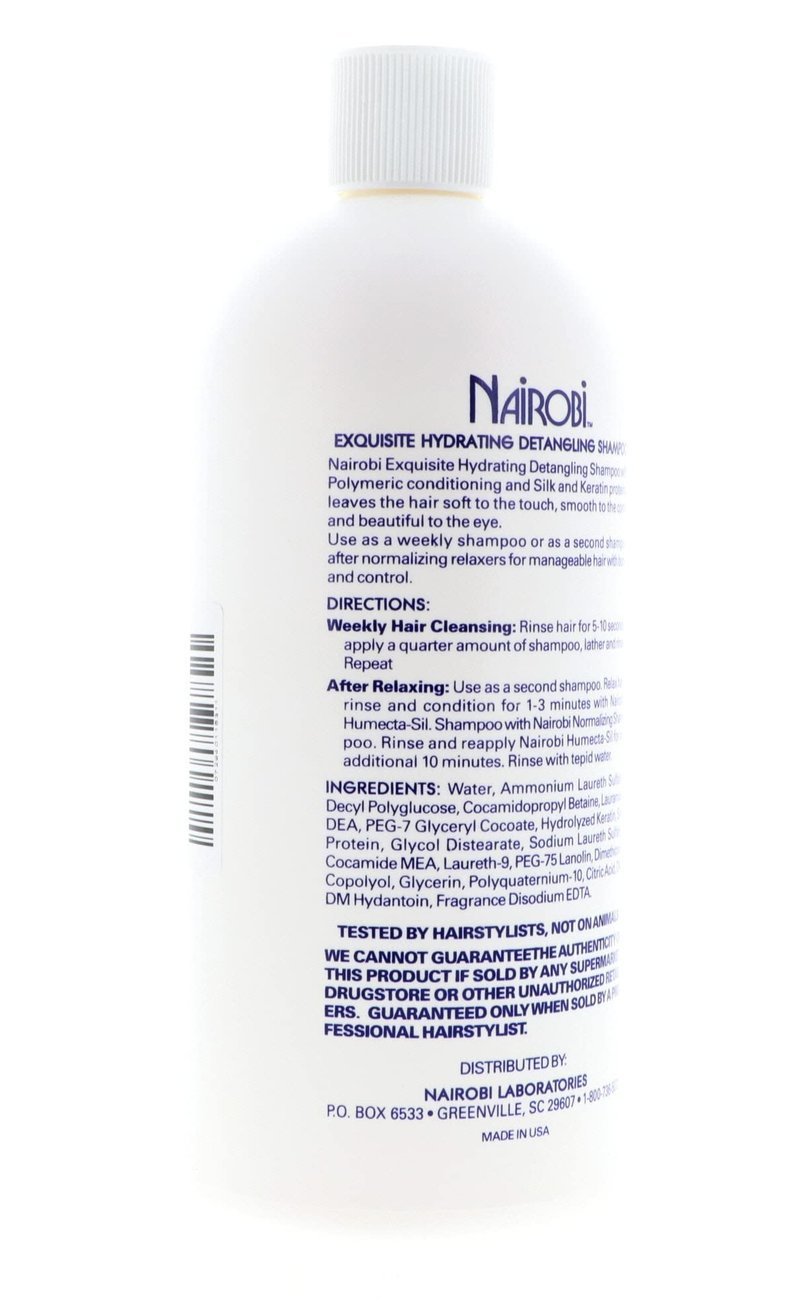 Nairobi Exquisite Hydrating Detangling Shampoo for Unisex, 32 Ounce by Nairobi