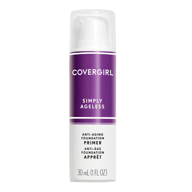 Covergirl + Olay Simply Ageless 3-in-1 Liquid Foundation, Creamy Natural & Simply Ageless Makeup Primer, 1 Fl Oz, Pack of 1