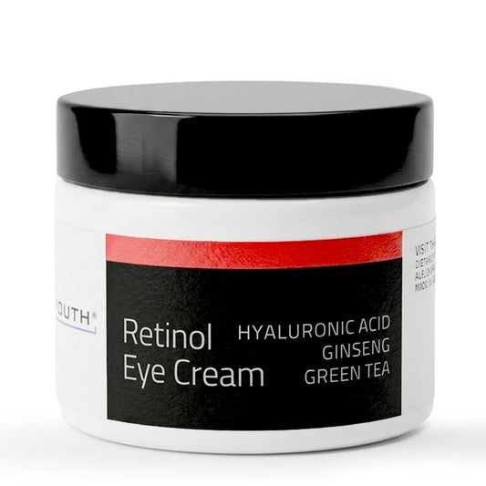 YEOUTH Retinol Eye Cream with Hyaluronic Acid and Tripeptide Complex, Under Eye Hydrating Cream for Puffiness and Bags, 2oz