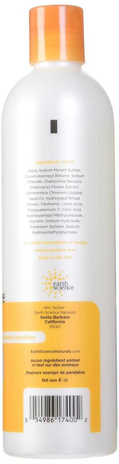 Earth Science Fragrance-Free Shampoo - Gentle Cleansing Formula | 12 oz Bottles (Pack of 3)
