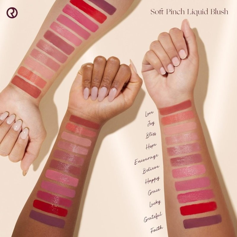 Rare Beauty by Selena Gomez Soft Pinch Liquid Blush Mini Size - Joy - Dewy Muted Peach