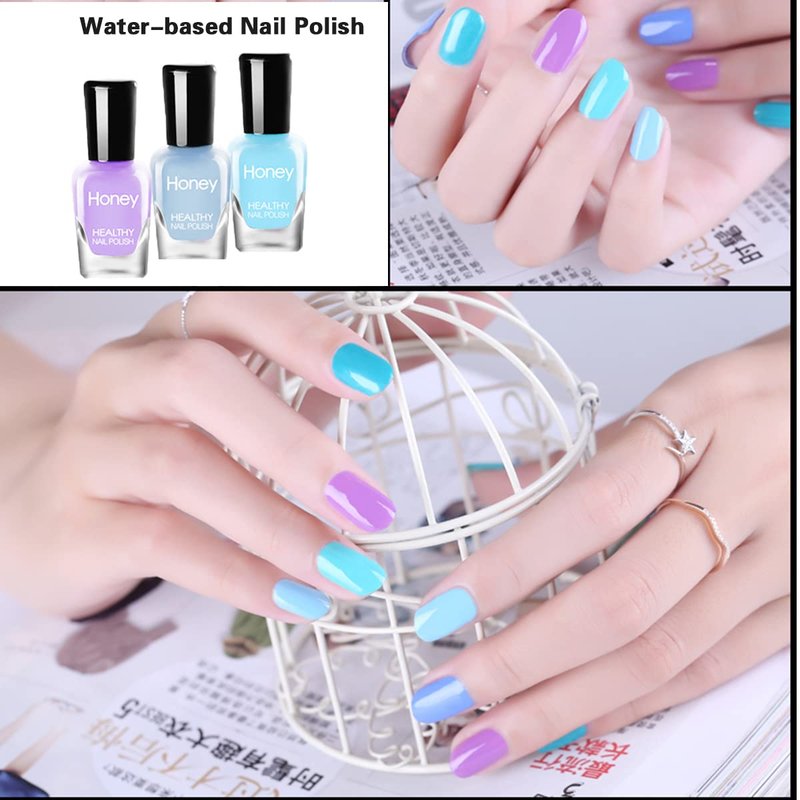 Eco-Friendly Water-Based Nail Polish Set - Non-Toxic, Easy Peel Off, Fast Dry | 20 Bottles for Women & Teens