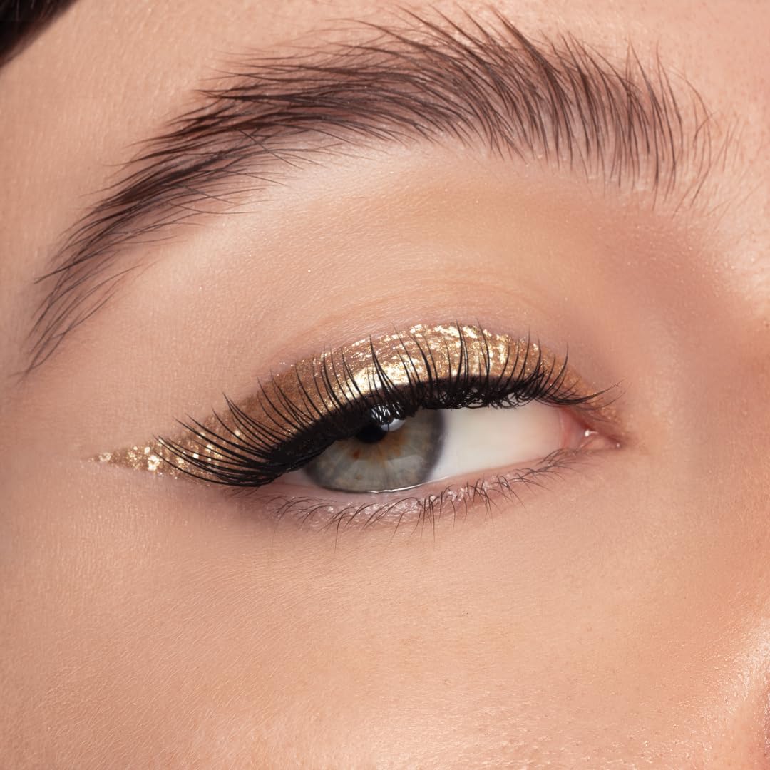 Glitter Liquid Eyeliner - 24K Gold Sparkle | Long-Lasting, Easy Application