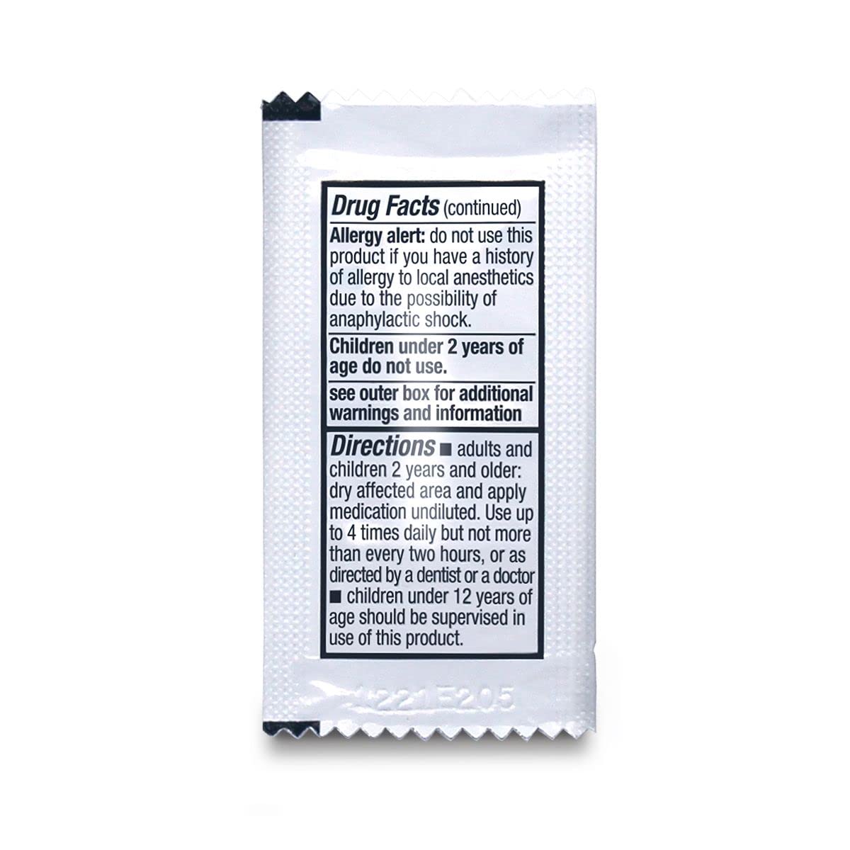Oral Pain Relief, 0.75 Gram Packets (Box of 144)
