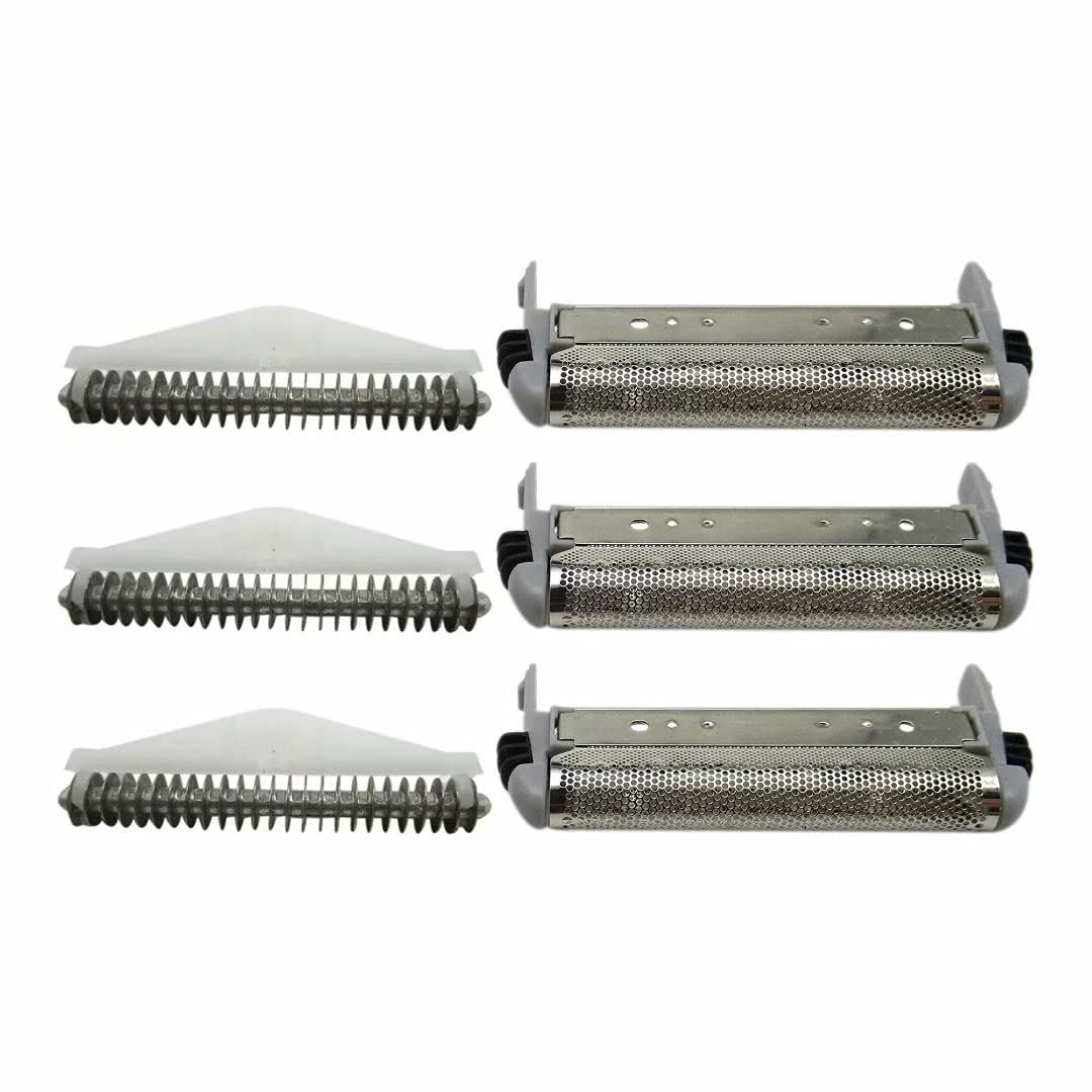 SP-93/SP-94/MS3 Series Shaver Foil Screens & Cutter Blade Head Replacement for Remington's Microscreen 3 TCT Foil Shavers MS3-2000, MS3-2700, MS3-3000, MS3-3500, MS3-3700