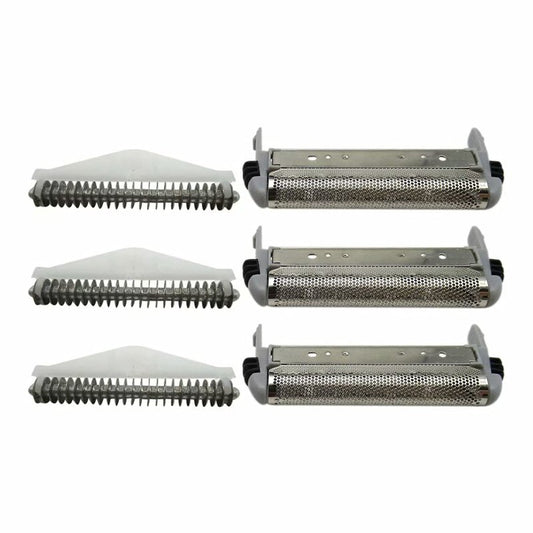 SP-93/SP-94/MS3 Series Shaver Foil Screens & Cutter Blade Head Replacement for Remington's Microscreen 3 TCT Foil Shavers MS3-2000, MS3-2700, MS3-3000, MS3-3500, MS3-3700