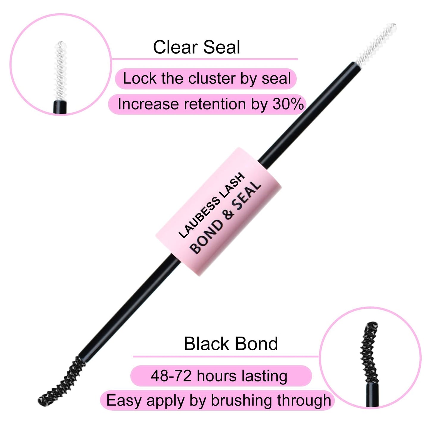 Lash Extension Kit 300 Pcs Lash Clusters Kit Lash Bond and Seal Waterproof DIY Lash Extension Kit Lash Remover Eyelash Brush Lash Tweezers Eyelash Extension Kit (Set 40D-0.07D-8-18Mix)