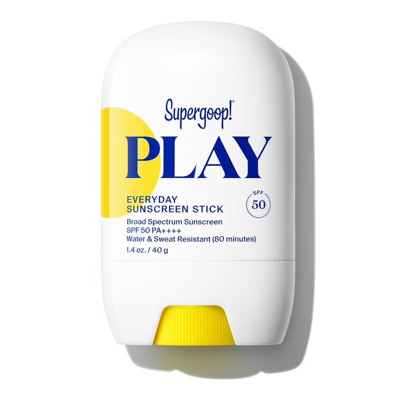 Supergoop! PLAY Everyday Sunscreen Stick SPF 50 - Lightweight, Non-Greasy Formula - Natural Finish - Fragrance Free - Water & Sweat Resistant - All Skin Types - 1.4 fl oz