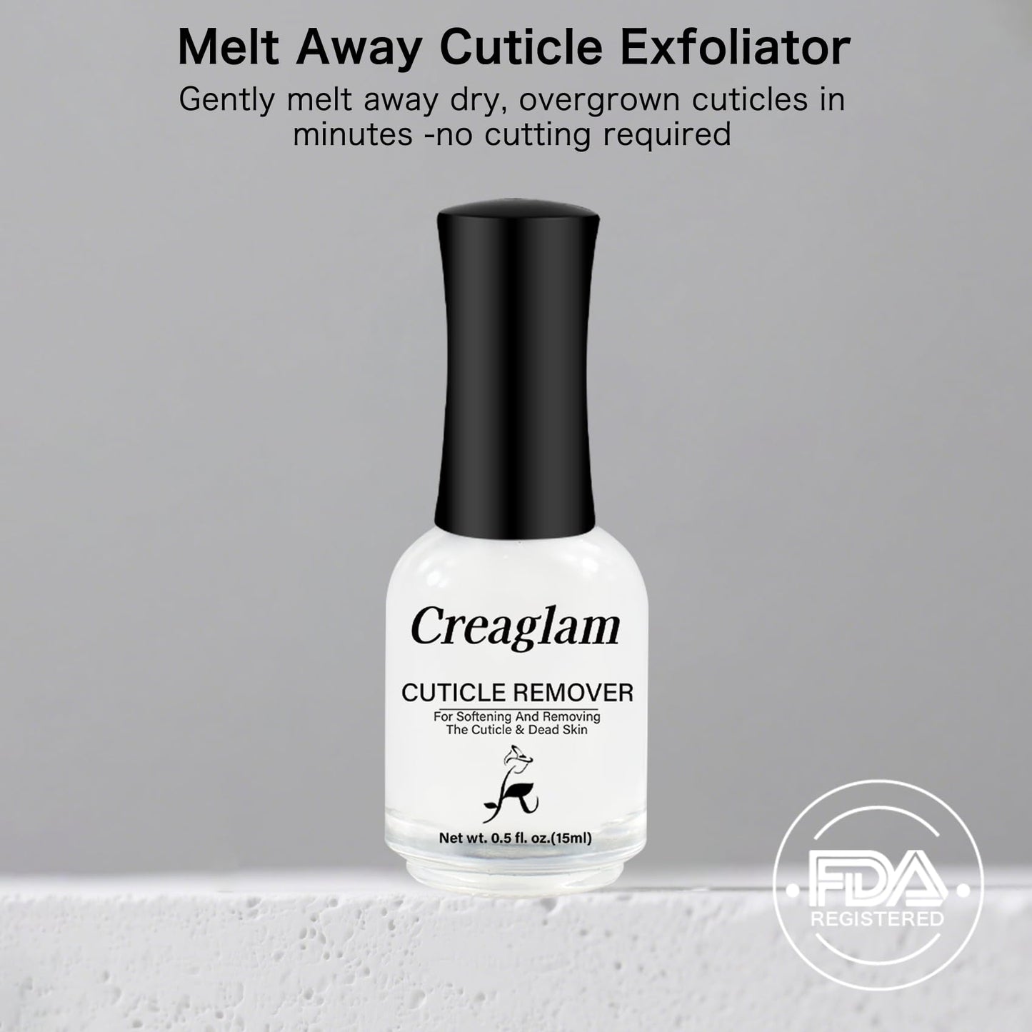 Cuticle Remover Liquid, Instant Cuticle Softener for Dry Damaged Nails - No Tool No Soaking Required, Moisturizing & Repair Formula, 0.5 Fl Oz