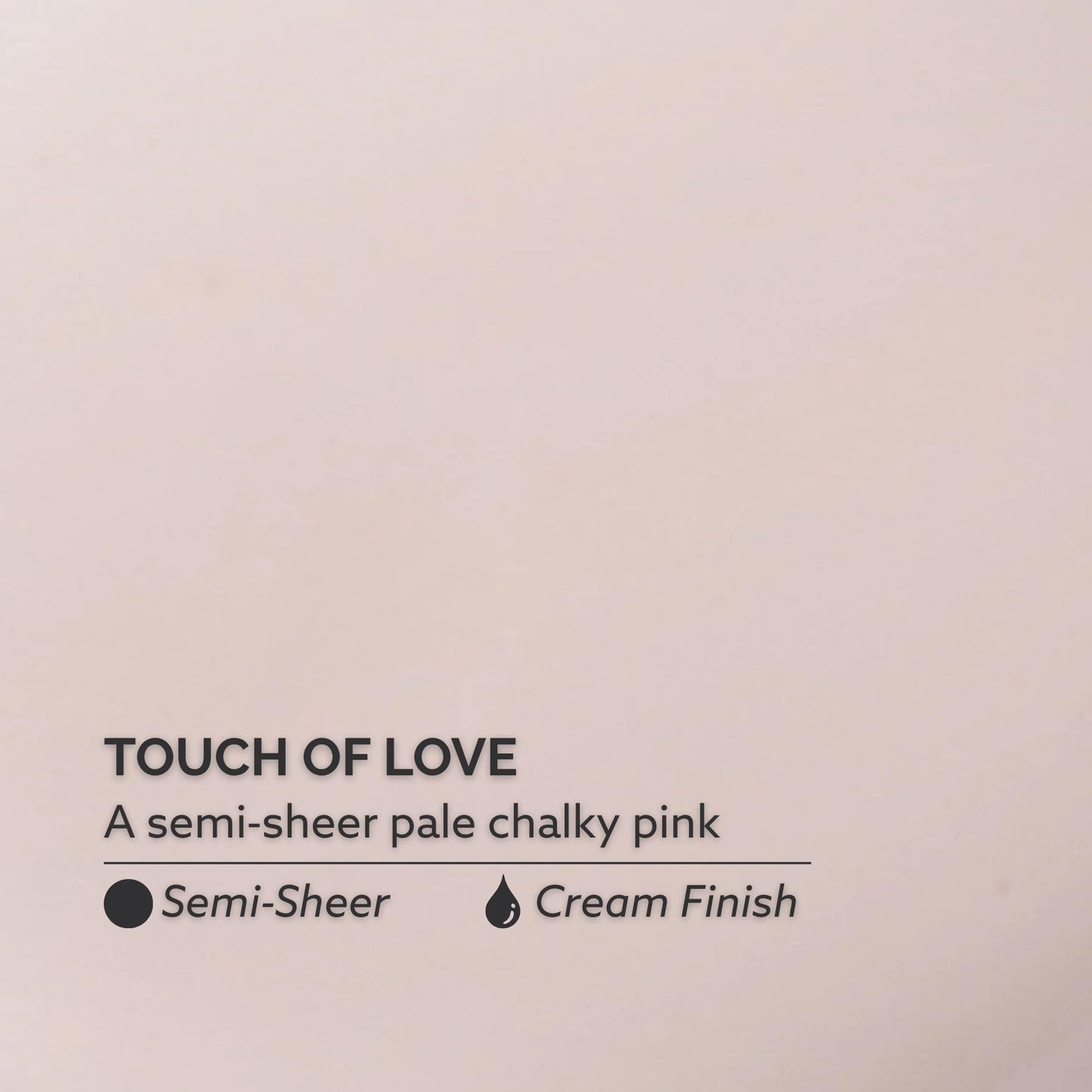 Dazzle Dry Nail Lacquer (Step 3) - Touch of Love - A semi-sheer pale chalky pink. (0.5 fl oz)