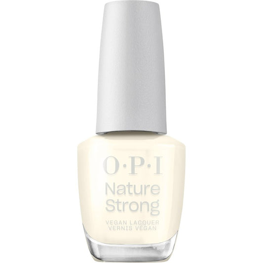OPI Nature Strong Cauliflower Power | Semi-Sheer Soft Warm White Crème Natural Origin Nail Polish LE | Plant Based, Vegan, Cruelty Free