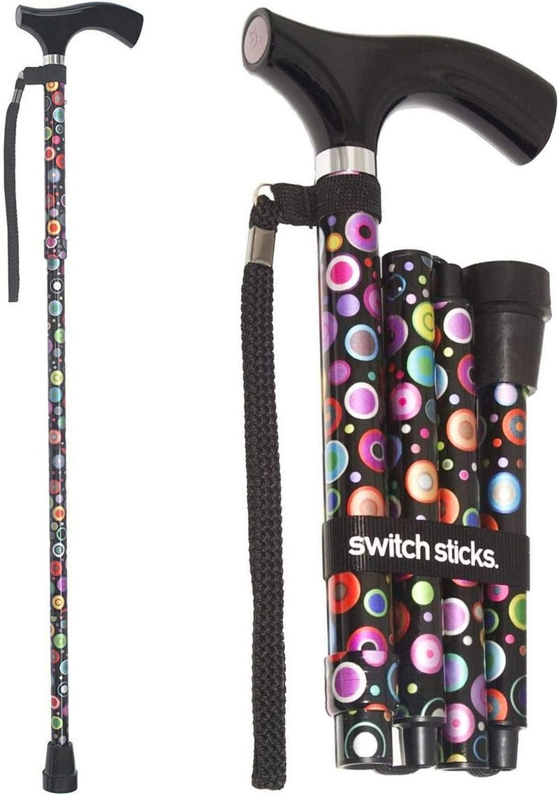 Folding Walking Cane for Women & Men - Lightweight, Adjustable Design | Ergonomic Grip
