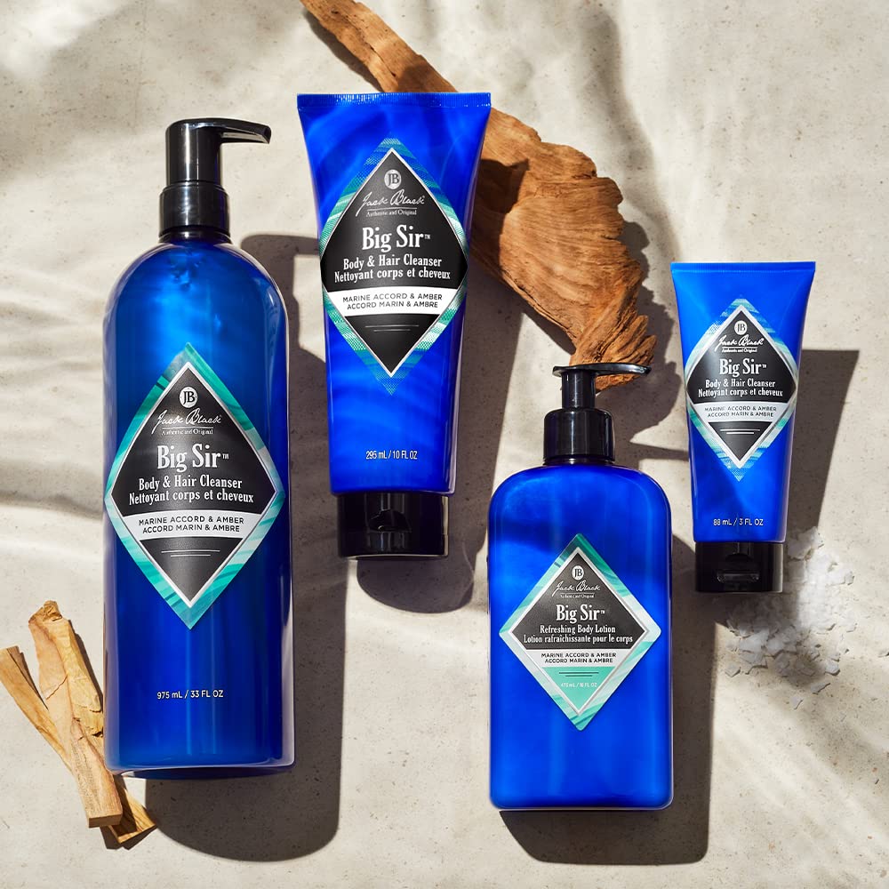 Jack Black Big Sir Body Lotion - Hydrating Moisturizer for Men | 8 Oz