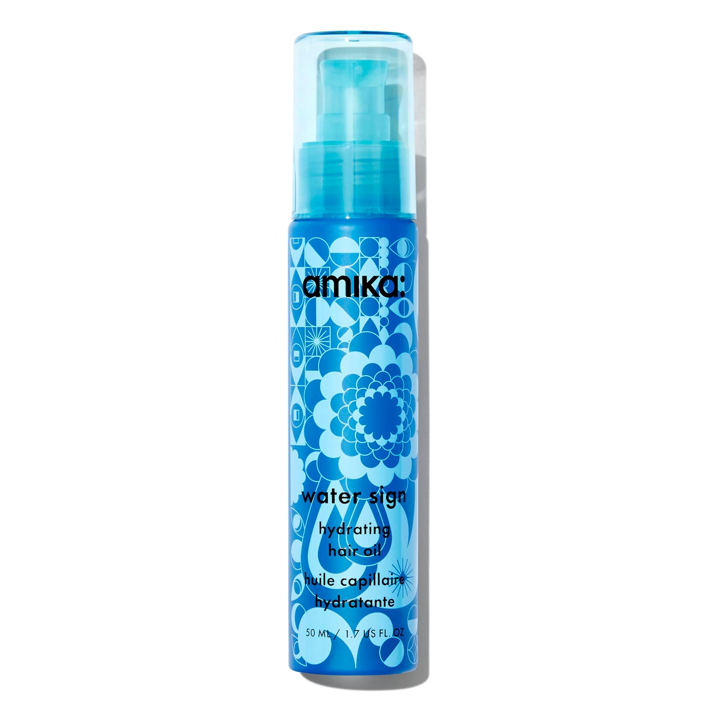 amika water sign hydrating hair oil with hyaluronic acid | for dry, textured, thick hair types 2c–4c, protects against heat, adds shine, smooths flyaways, silicone-free, locks in hydration