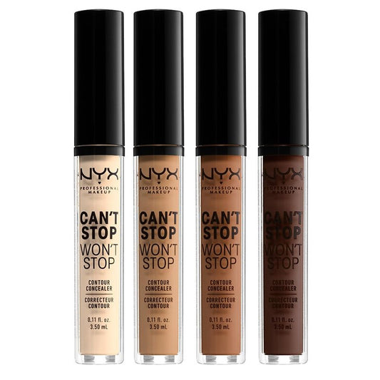 NYX PROFESSIONAL MAKEUP Can't Stop Won't Stop Contour Concealer, 24h Full Coverage Matte Finish - Neutral Buff