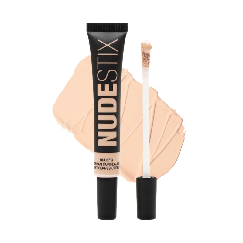 Nudestix NUDEFIX Cream Concealer – Hydrating, Buildable Liquid Concealer for Dark Circles, Redness & Blemishes | Skincare-Infused, Natural Finish | Clean, Vegan & Fragrance-Free, Shade: Nude 1
