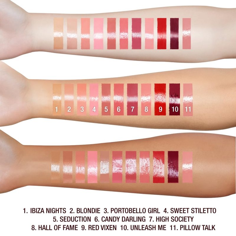 Charlotte Tilbury Lip Lustre Hydrating Lip Gloss - High Shine Non-Sticky Formula with Lotus Extract - Long Lasting Moisturizing Makeup, Velvet Soft Finish - Blondie, Nude Shimmer
