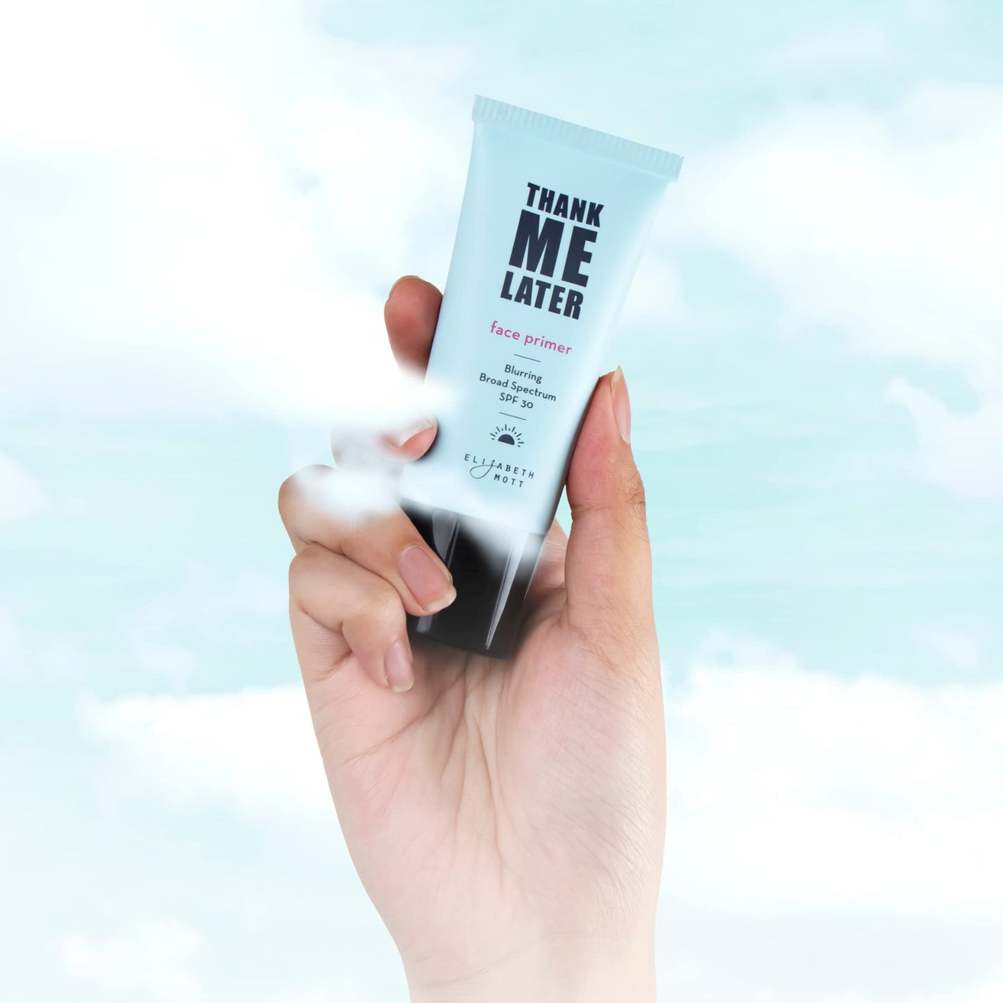 Elizabeth Mott - Thank Me Later Blurring Face Primer (30g) and Thank Me Later Clean Face Towels - Cruelty Free - (2-Pack Bundle)