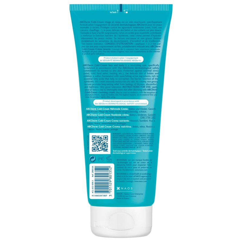 Bioderma Cold Cream Body Lotion - Gentle Moisturizing Cream for Babies & Kids | 200ml