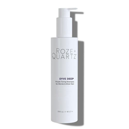 Roze + Quartz® Dyve Deep Shampoo • Ultra Purple Toning Wash for Blonde, Silver + Highlighted Hair (8.5 oz)