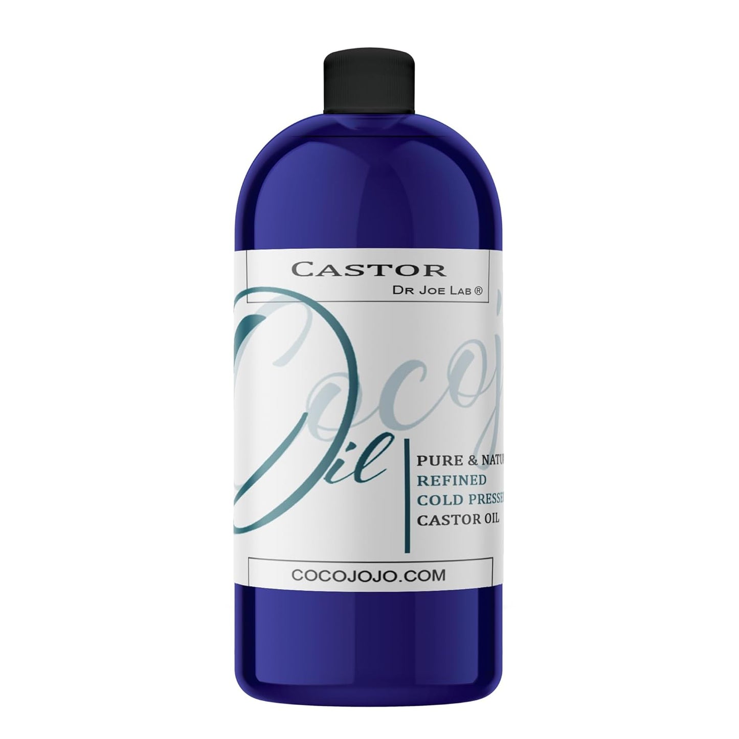 Castor Oil - Cold Pressed Unrefined Hexane-Free Moisturizer for Hair, Skin & Nails | 32 Oz