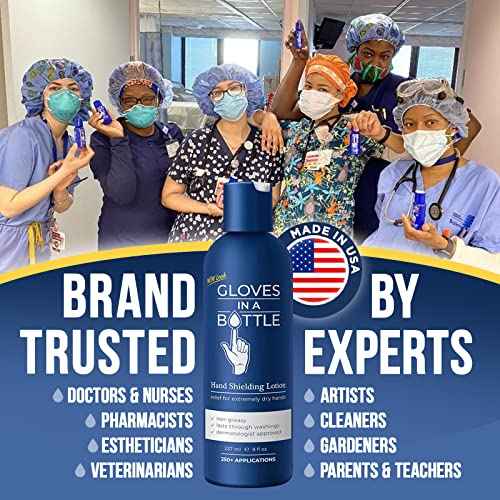 Gloves In A Bottle Shielding Lotion, Relief for Eczema and Psoriasis, 8 Fl Oz (Pack of 1)