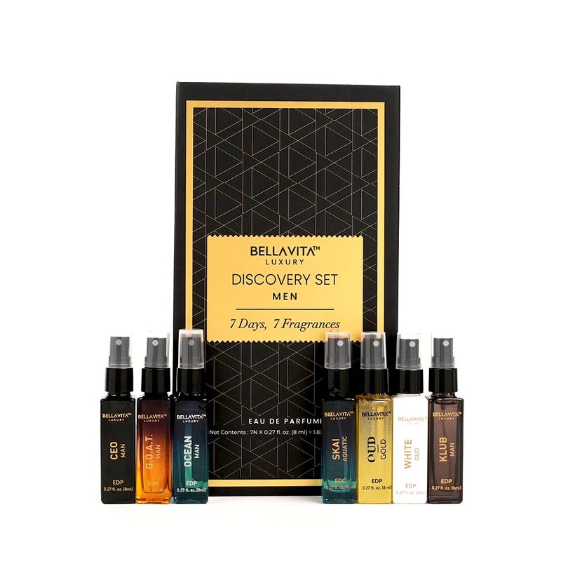 Luxury Men's Perfume Discovery Gift Set - CEO Man, G.O.A.T., OCEAN & More | 56ml | Woody, Citrus, Fresh Scents