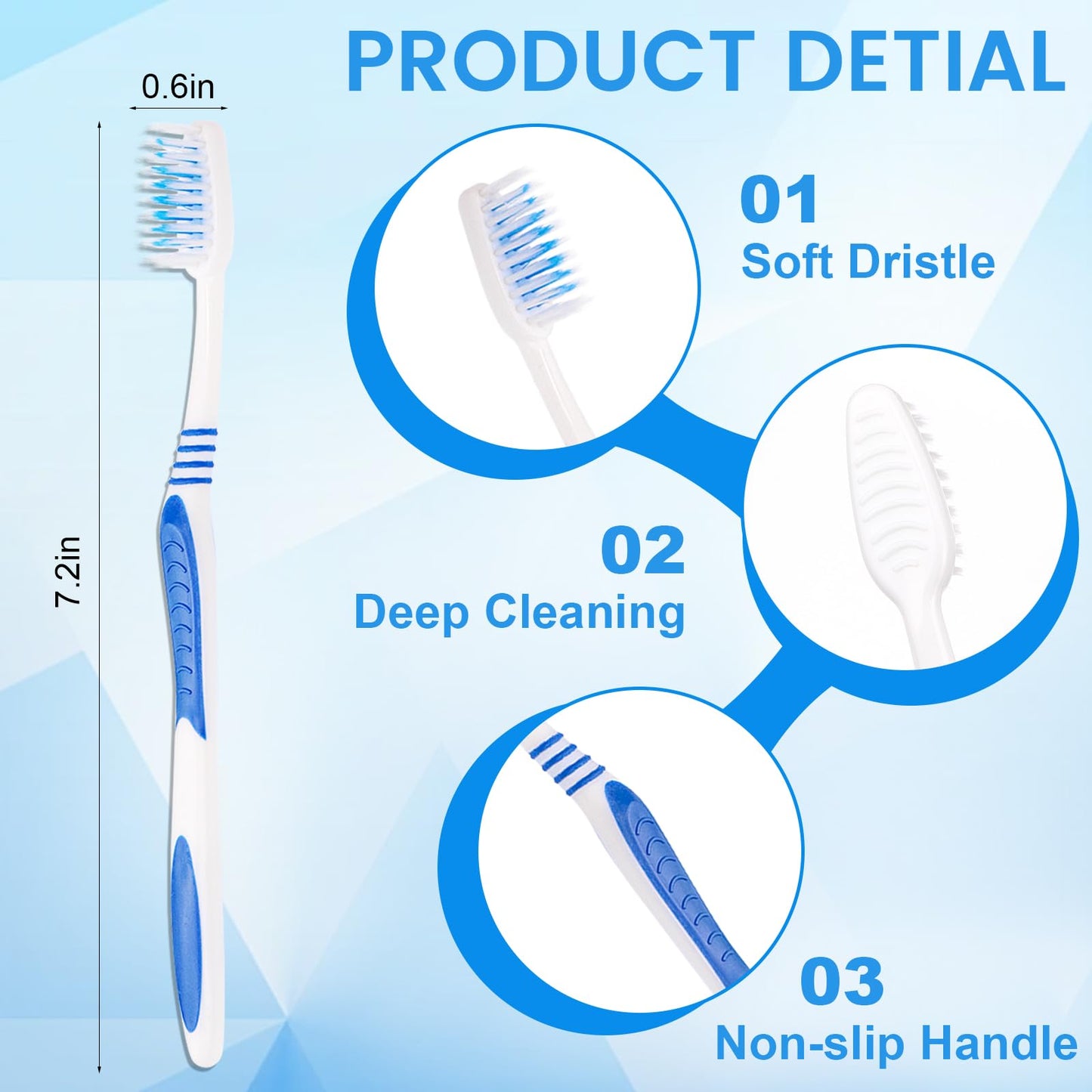 SLequipo 200 pcs Bulk Toothbrushes Individually Wrapped, Colorful Manual Disposable Travel Toothbrush for Adult, Kid, Soft Bristles for Travel, Hotels (5 Colors)